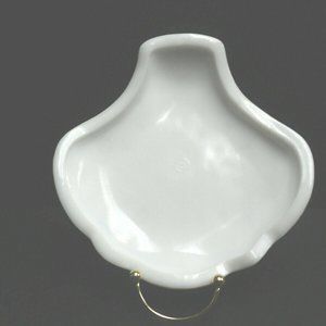 Vintage Thatcher Early American Prescut White Milk Glass Bon-Bon Dish Hobstar